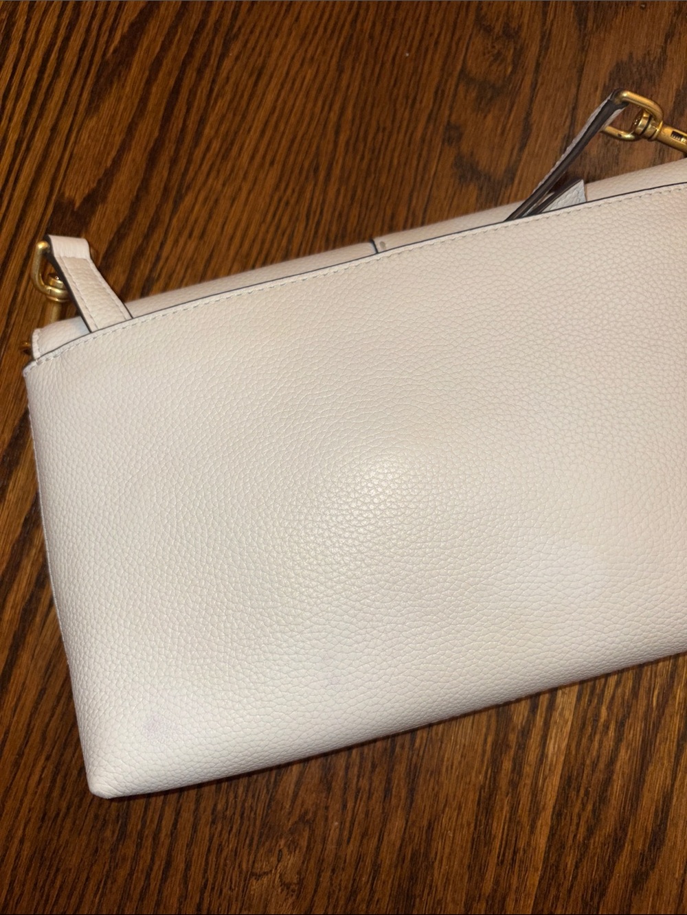 Tory Burch White Leather McGraw CrossBody Bag - Picture 7 of 9